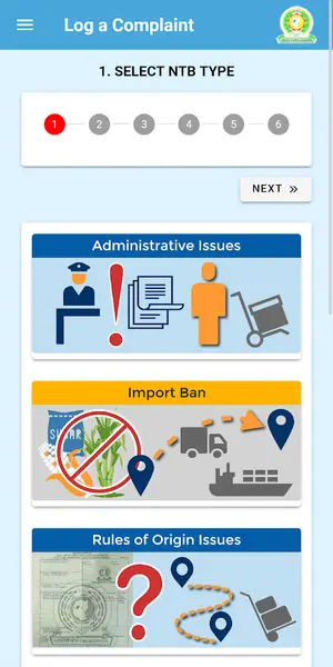 EAC app screen